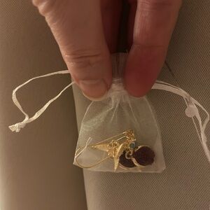 Jeweled Pomegranate Gold Dangle Unique Earrings